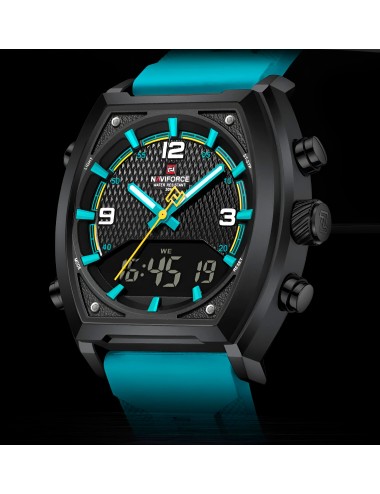Reloj Naviforce Casual Nf9242 Crono Hombre Goma + Estuche