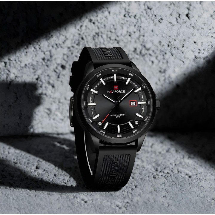 Reloj Naviforce Casual Nf9248t Crono Hombre Goma + Estuche