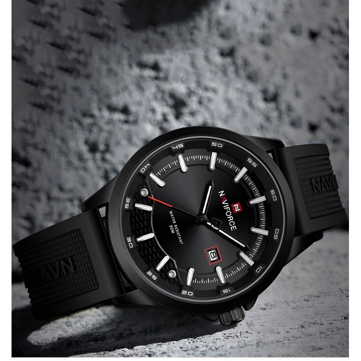 Reloj Naviforce Casual Nf9248t Crono Hombre Goma + Estuche