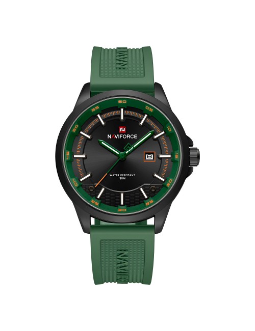 Reloj Naviforce Casual Nf9248t Crono Hombre Goma + Estuche