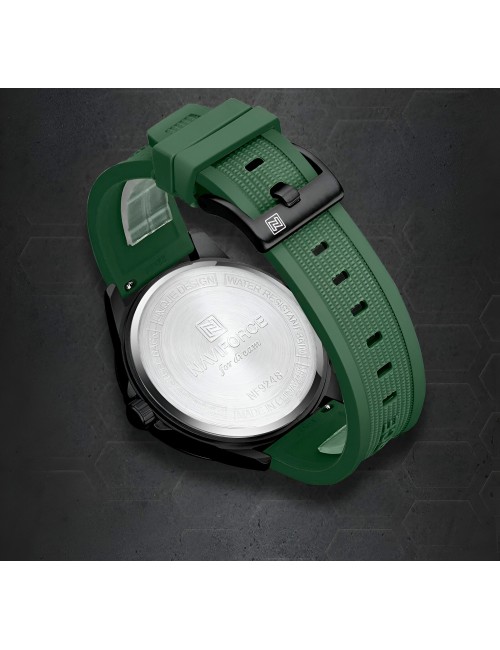Reloj Naviforce Casual Nf9248t Crono Hombre Goma + Estuche