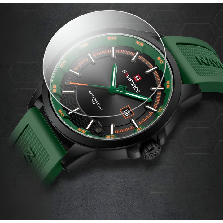 Reloj Naviforce Casual Nf9248t Crono Hombre Goma + Estuche