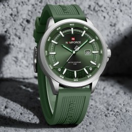 Reloj Naviforce Casual Nf9248t Crono Hombre Goma + Estuche
