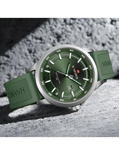 Reloj Naviforce Casual Nf9248t Crono Hombre Goma + Estuche
