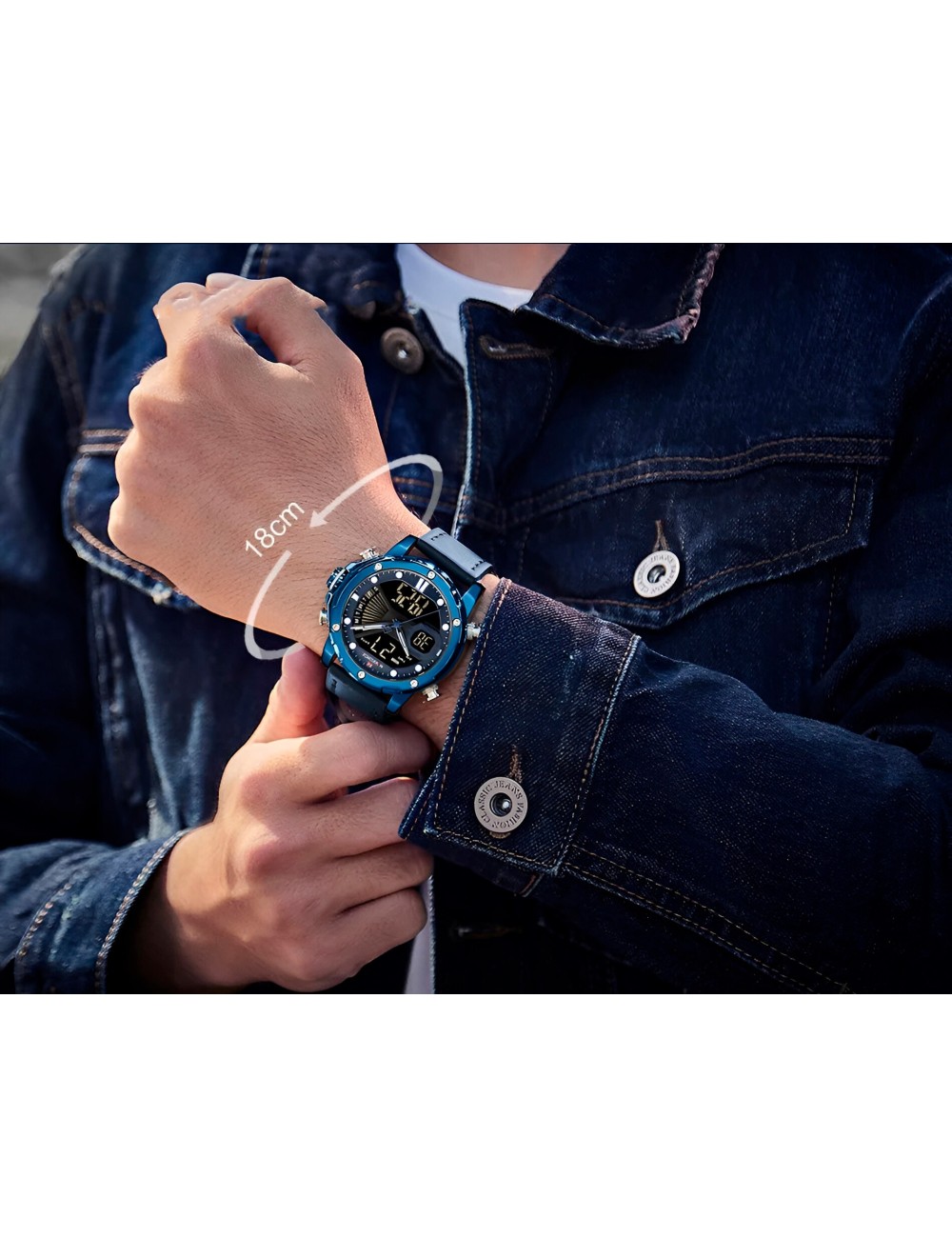 Reloj Naviforce Casual Nf9172 Crono Hombre Cuero + Estuche