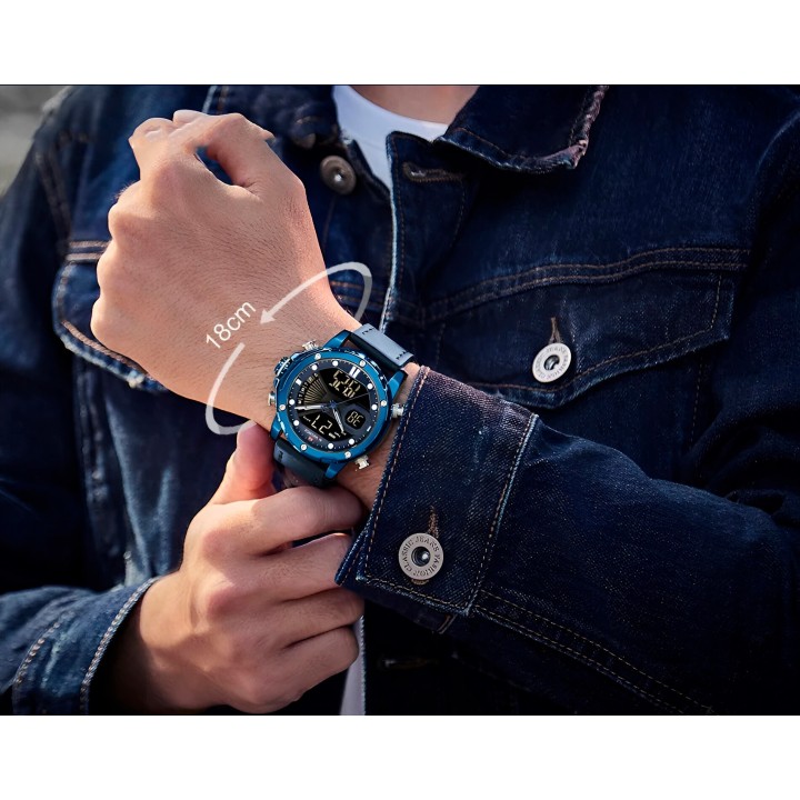 Reloj Naviforce Casual Nf9172 Crono Hombre Cuero + Estuche