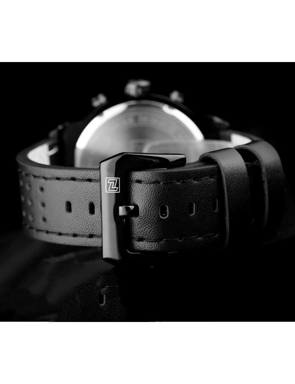 Reloj Naviforce Casual Nf9068 Crono Hombre Cuero + Estuche