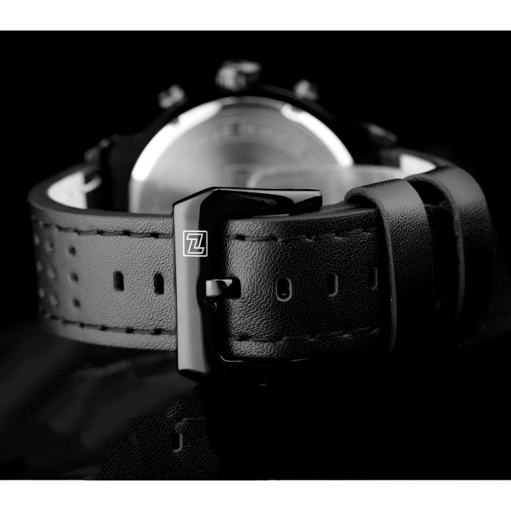 Reloj Naviforce Casual Nf9068 Crono Hombre Cuero + Estuche