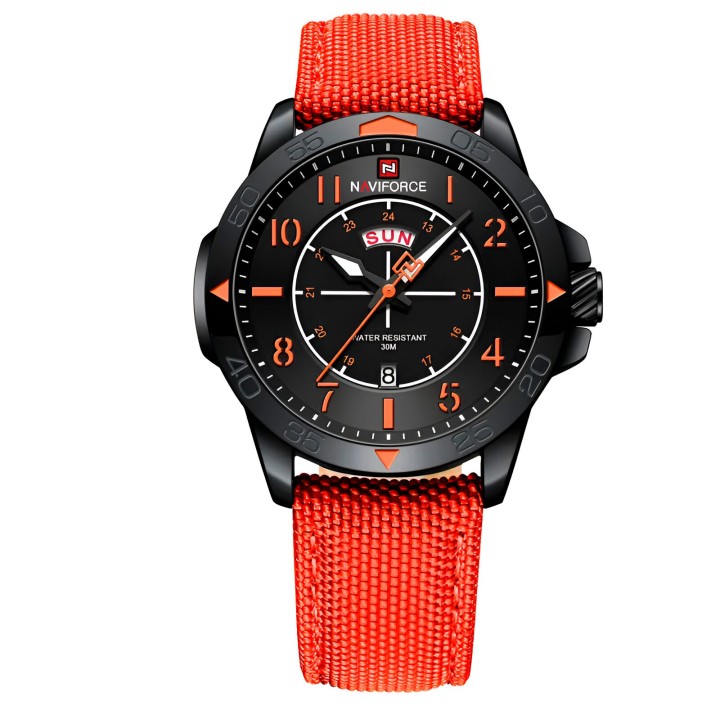 Reloj Naviforce Casual Nf9204n Crono Hombre Nylon + Estuche