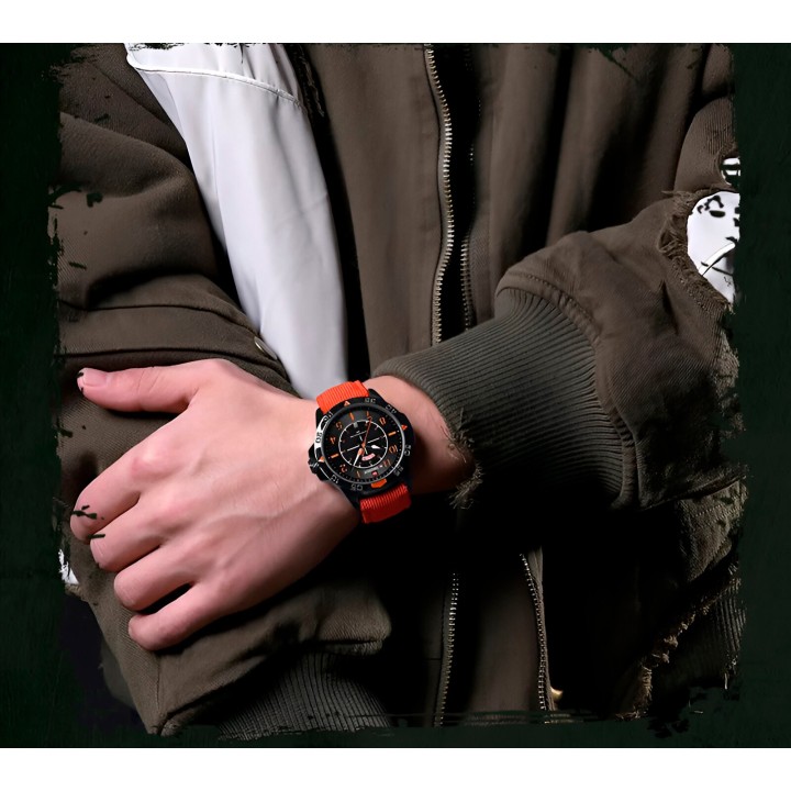 Reloj Naviforce Casual Nf9204n Crono Hombre Nylon + Estuche