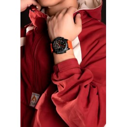 Reloj Naviforce Casual Nf9221 Crono Hombre Goma + Estuche