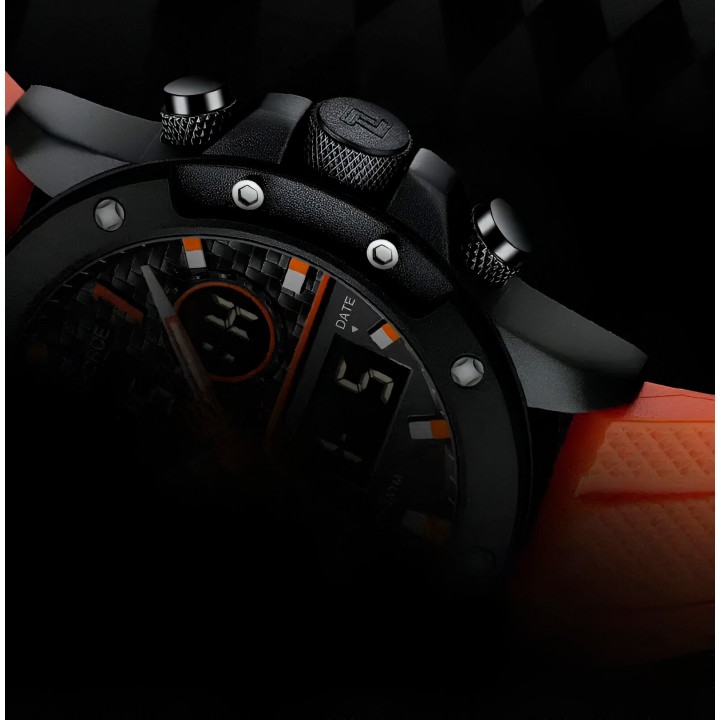 Reloj Naviforce Casual Nf9221 Crono Hombre Goma + Estuche