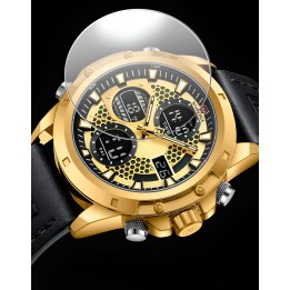 Reloj Naviforce Casual Nf9225 Crono Hombre Cuero + Estuche