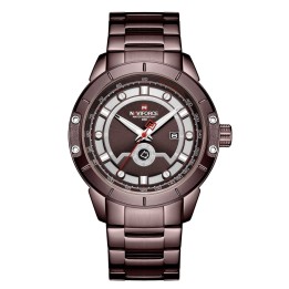 Reloj Naviforce Casual Nf9166 Crono Hombre Acero + Estuche