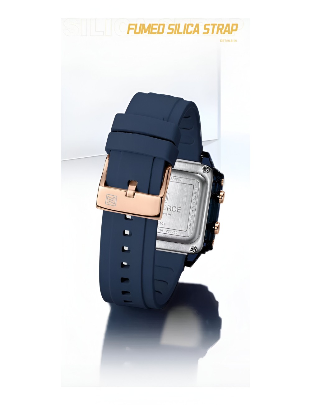 Reloj Naviforce Sport Nf7101 Digital Mujer Goma + Estuche