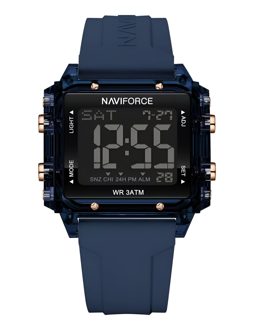 Reloj Naviforce Sport Nf7101 Digital Mujer Goma + Estuche
