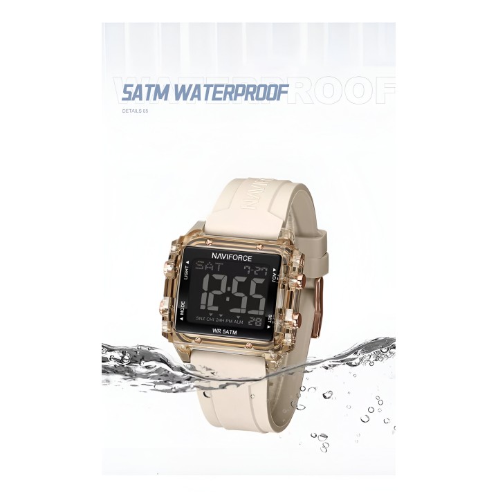 Reloj Naviforce Sport Nf7101 Digital Mujer Goma + Estuche