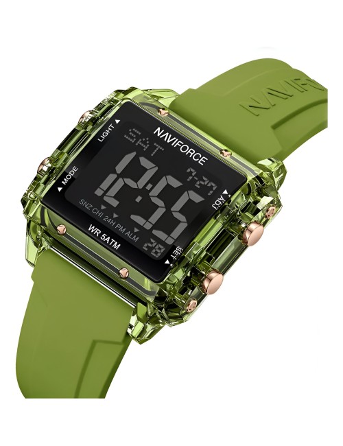 Reloj Naviforce Sport Nf7101 Digital Mujer Goma + Estuche