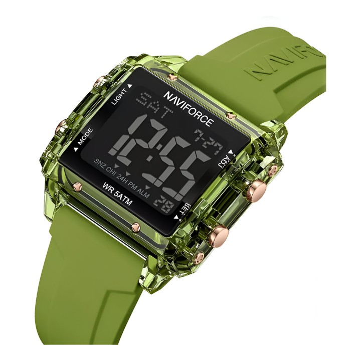 Reloj Naviforce Sport Nf7101 Digital Mujer Goma + Estuche