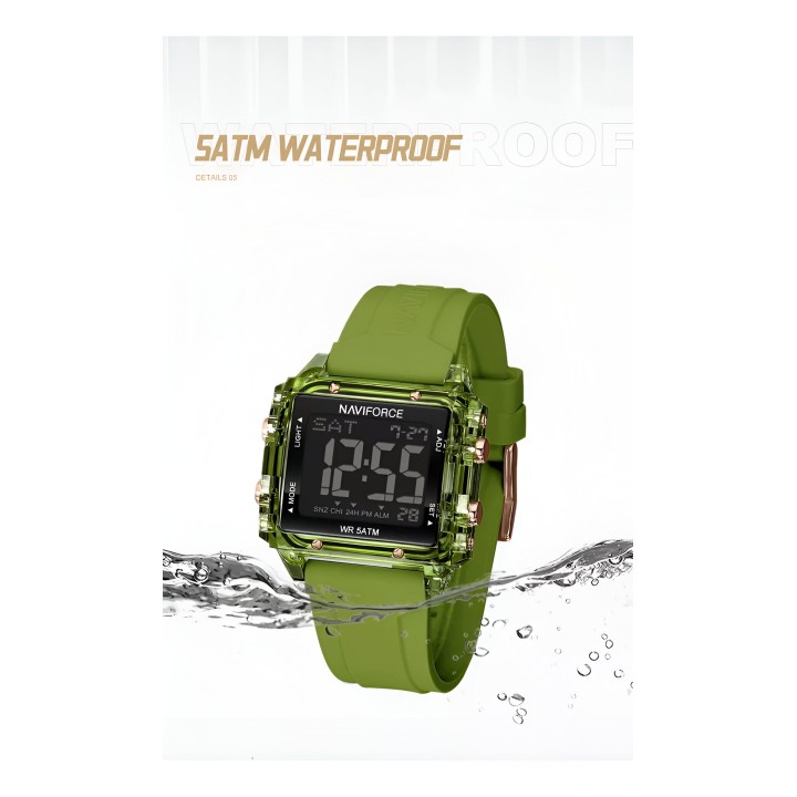 Reloj Naviforce Sport Nf7101 Digital Mujer Goma + Estuche