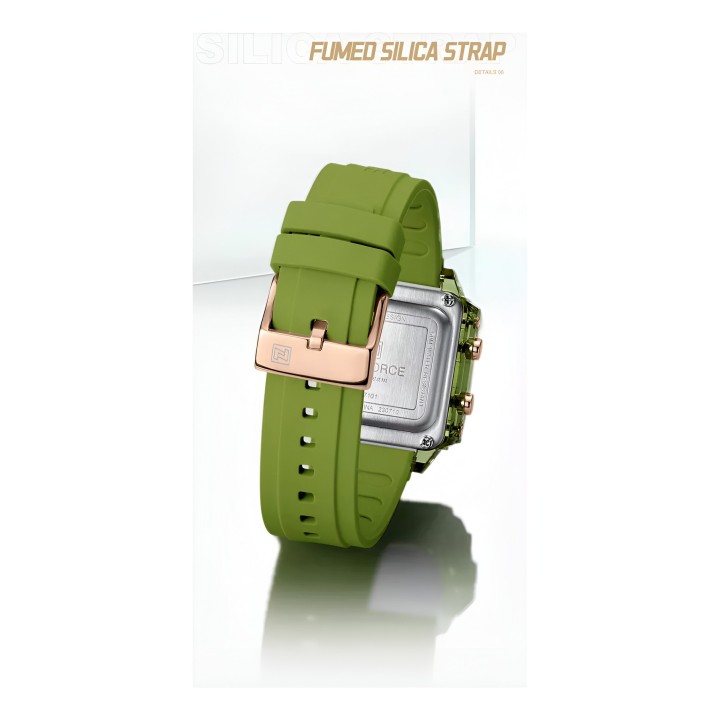 Reloj Naviforce Sport Nf7101 Digital Mujer Goma + Estuche