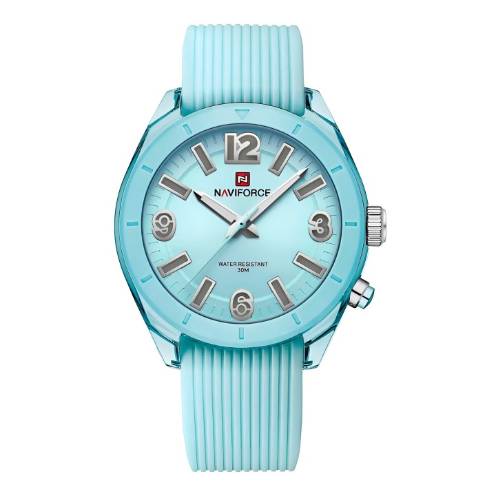 Reloj Naviforce Sport Nf7103 Mujer Goma Luz Led + Estuche