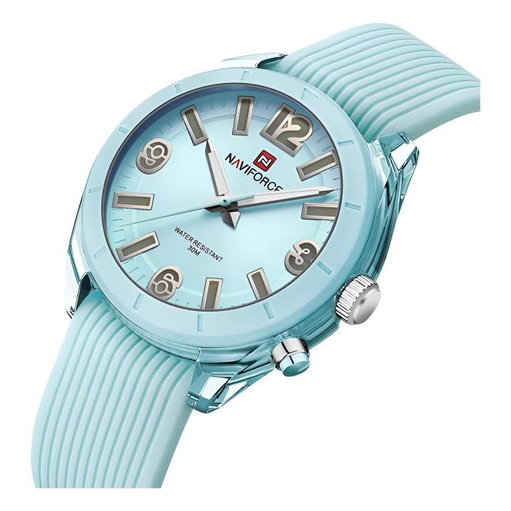 Reloj Naviforce Sport Nf7103 Mujer Goma Luz Led + Estuche