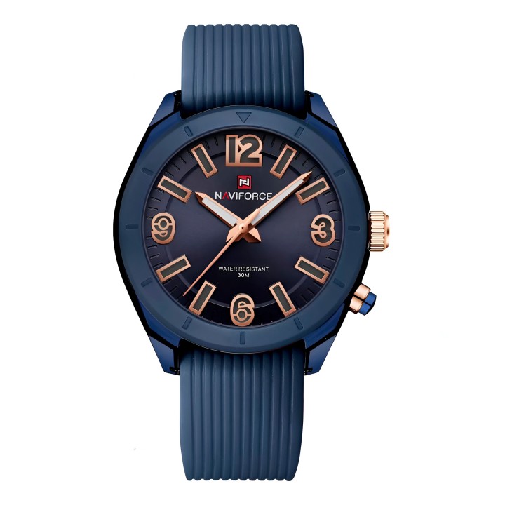 Reloj Naviforce Sport Nf7103 Mujer Goma Luz Led + Estuche