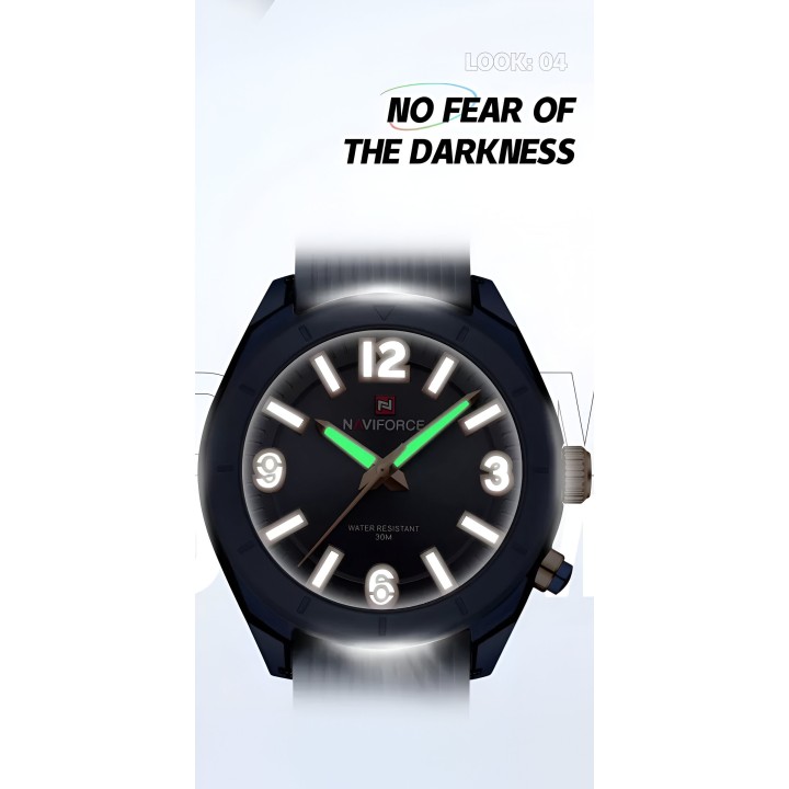 Reloj Naviforce Sport Nf7103 Mujer Goma Luz Led + Estuche
