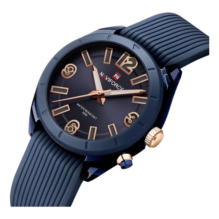 Reloj Naviforce Sport Nf7103 Mujer Goma Luz Led + Estuche