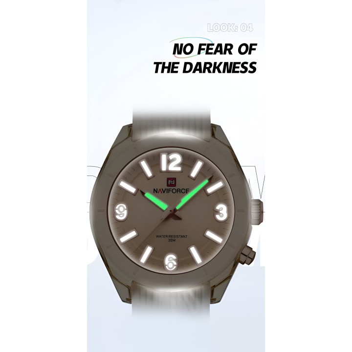 Reloj Naviforce Sport Nf7103 Mujer Goma Luz Led + Estuche