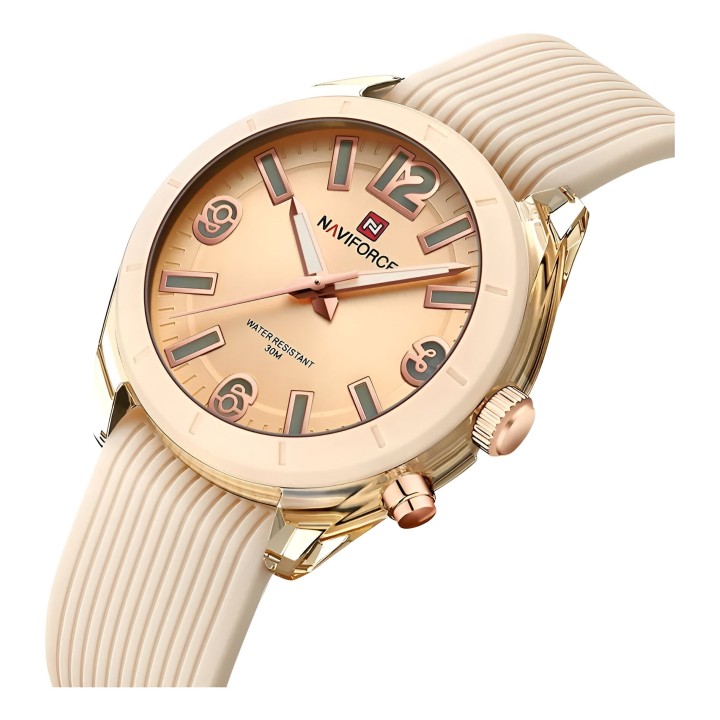 Reloj Naviforce Sport Nf7103 Mujer Goma Luz Led + Estuche