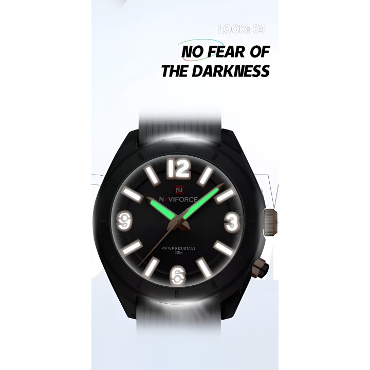 Reloj Naviforce Sport Nf7103 Mujer Goma Luz Led + Estuche