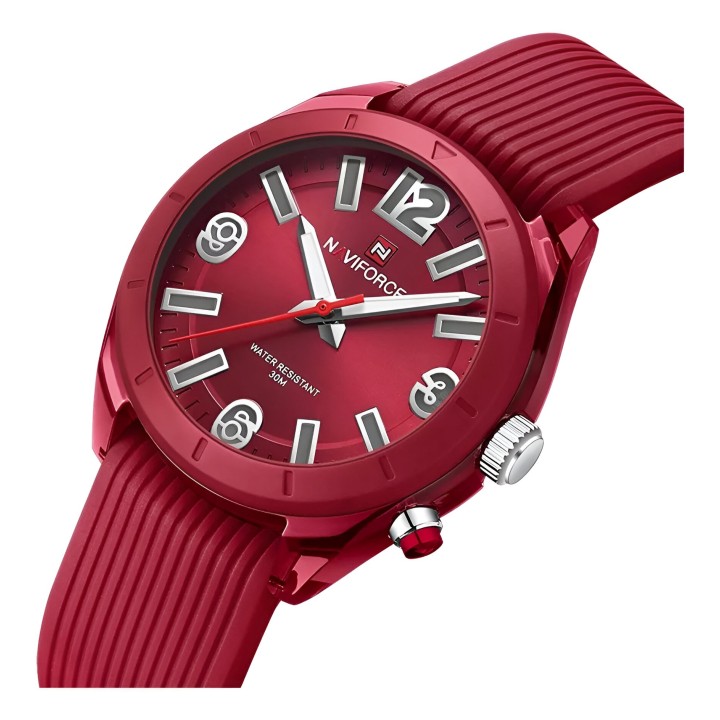 Reloj Naviforce Sport Nf7103 Mujer Goma Luz Led + Estuche