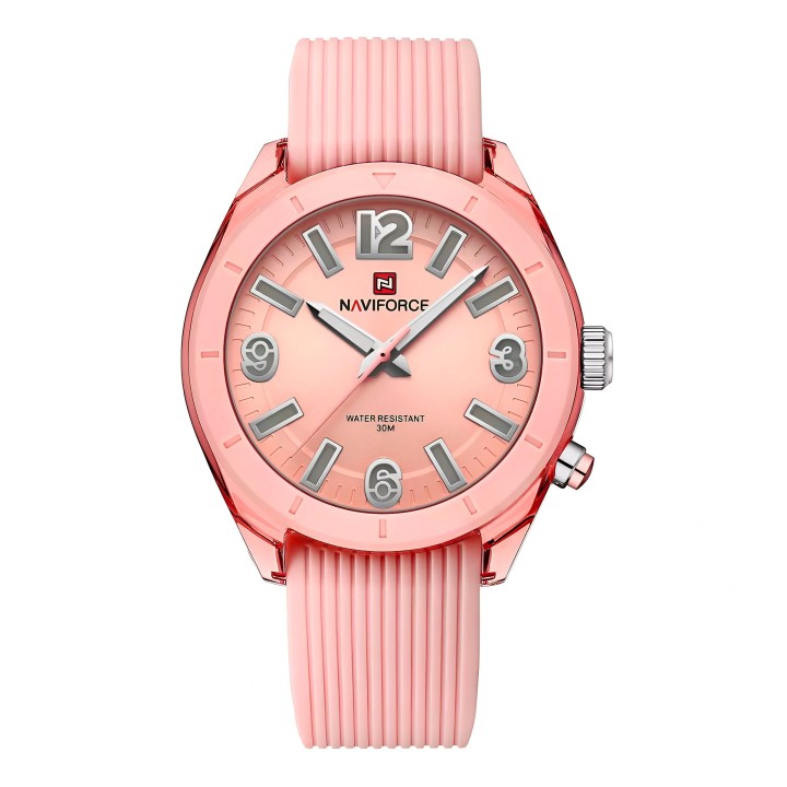 Reloj Naviforce Sport Nf7103 Mujer Goma Luz Led + Estuche