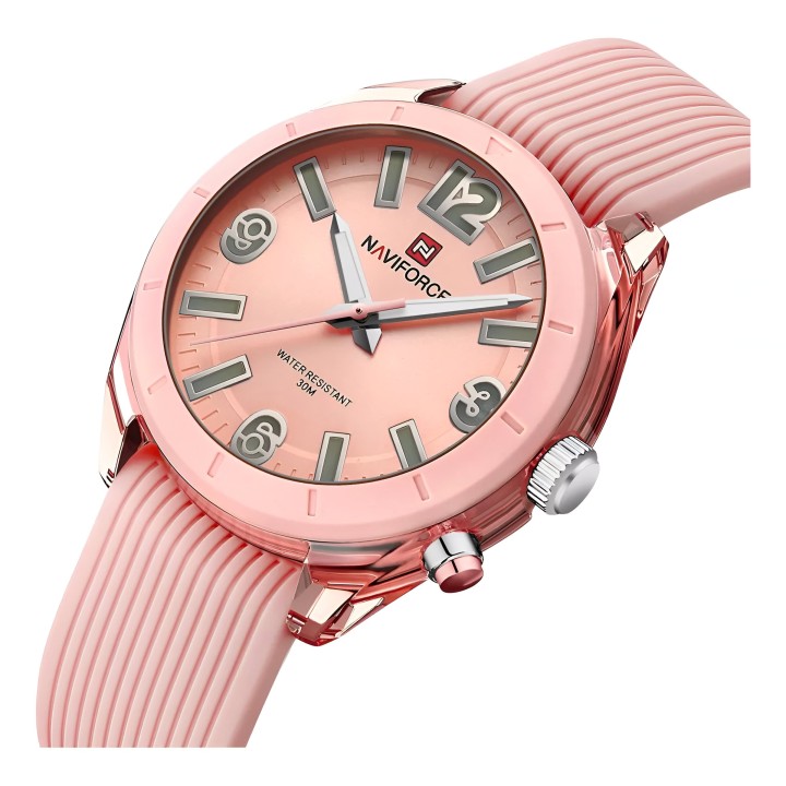 Reloj Naviforce Sport Nf7103 Mujer Goma Luz Led + Estuche