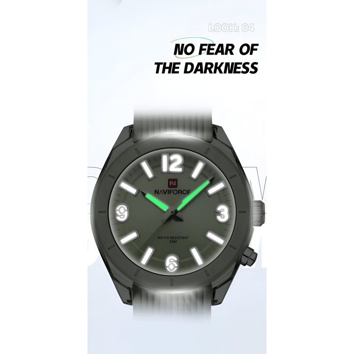 Reloj Naviforce Sport Nf7103 Mujer Goma Luz Led + Estuche