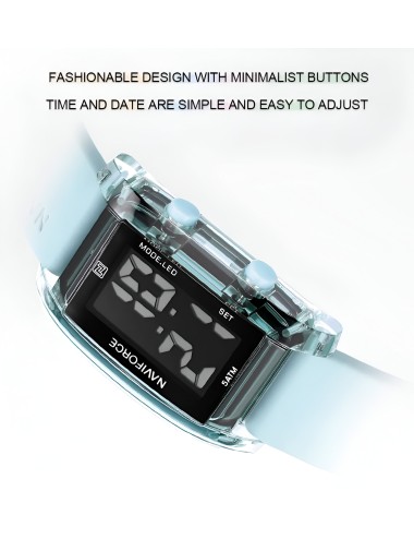Reloj Naviforce Sport Nf7118 Digital Mujer Goma + Estuche