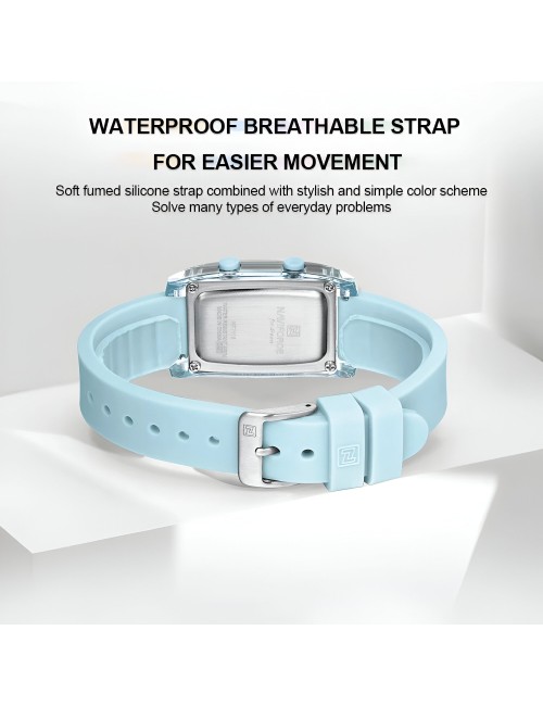 Reloj Naviforce Sport Nf7118 Digital Mujer Goma + Estuche