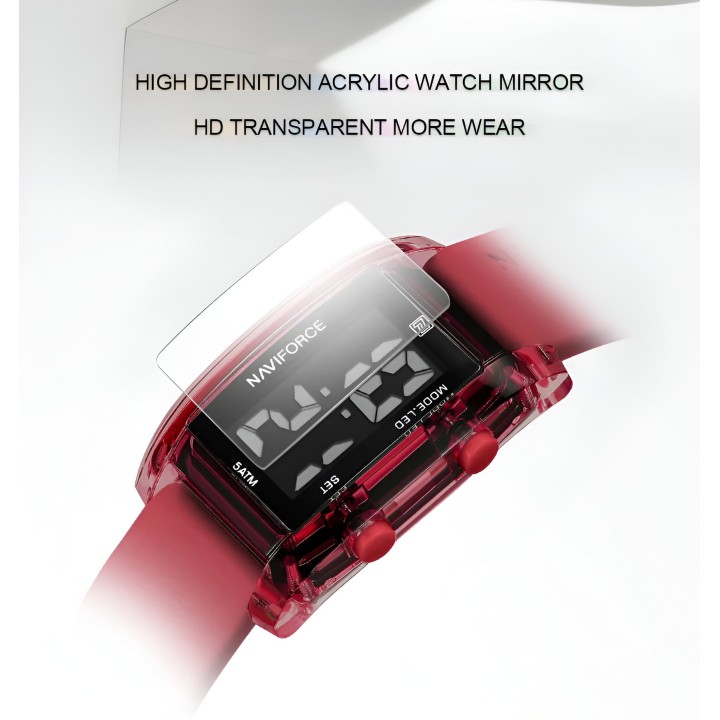 Reloj Naviforce Sport Nf7118 Digital Mujer Goma + Estuche