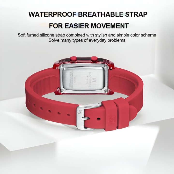 Reloj Naviforce Sport Nf7118 Digital Mujer Goma + Estuche