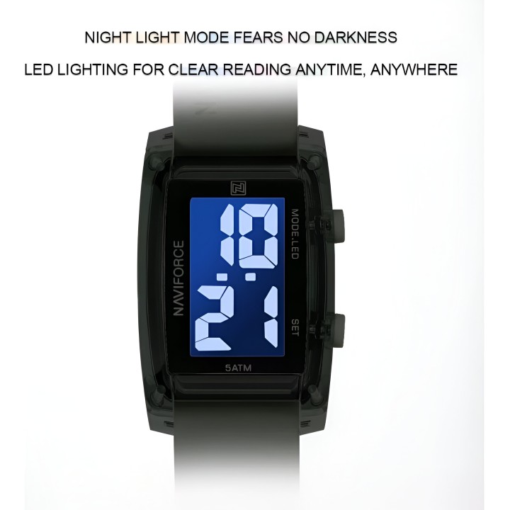 Reloj Naviforce Sport Nf7118 Digital Mujer Goma + Estuche