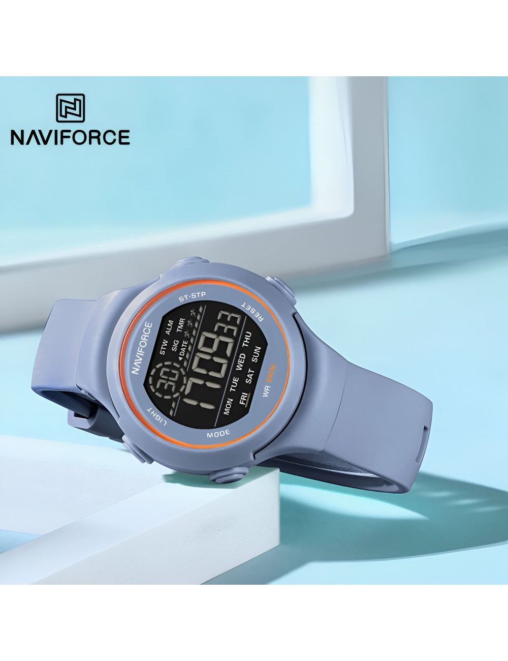 Reloj Naviforce Sport Nf7119 Digital Mujer Goma + Estuche