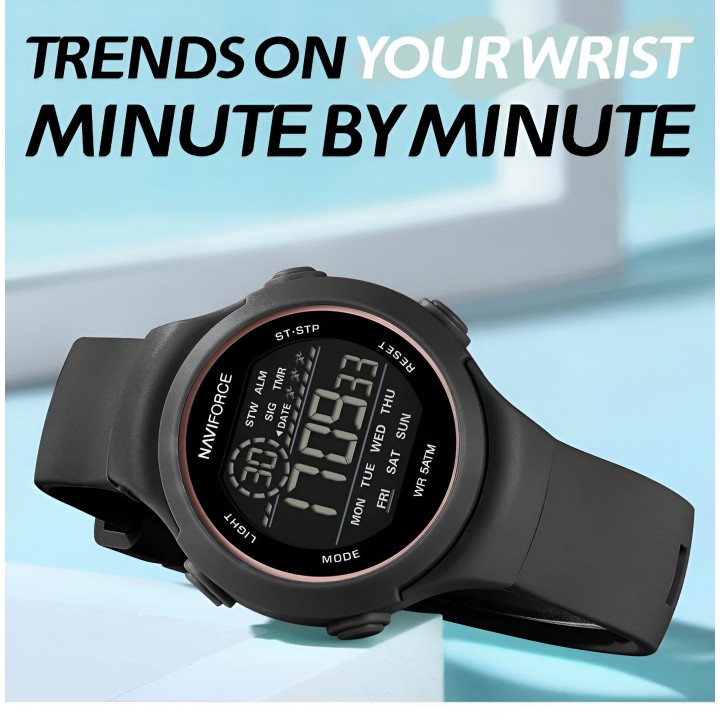 Reloj Naviforce Sport Nf7119 Digital Mujer Goma + Estuche