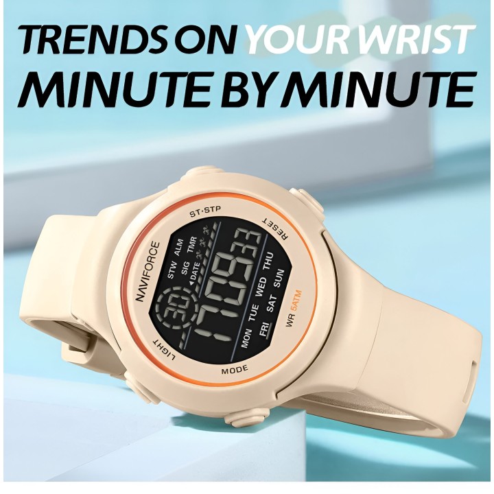 Reloj Naviforce Sport Nf7119 Digital Mujer Goma + Estuche