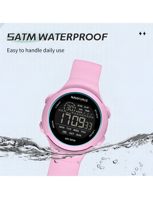 Reloj Naviforce Sport Nf7119 Digital Mujer Goma + Estuche