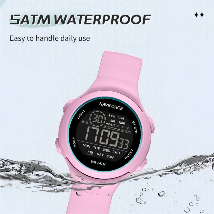 Reloj Naviforce Sport Nf7119 Digital Mujer Goma + Estuche