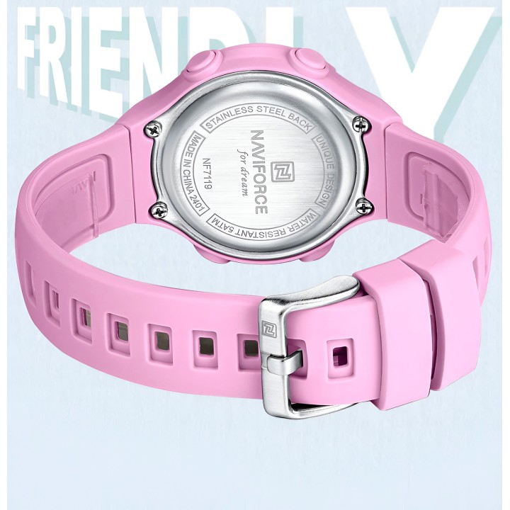 Reloj Naviforce Sport Nf7119 Digital Mujer Goma + Estuche