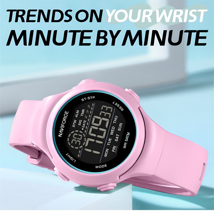 Reloj Naviforce Sport Nf7119 Digital Mujer Goma + Estuche