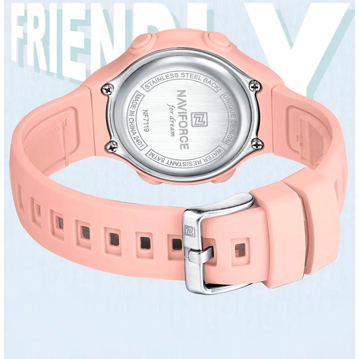 Reloj Naviforce Sport Nf7119 Digital Mujer Goma + Estuche